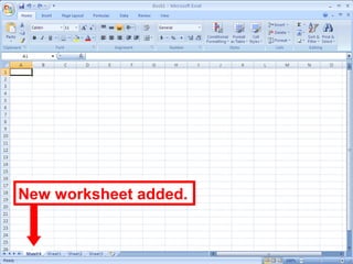38
New worksheet added.
 