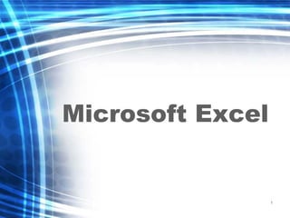 1
Microsoft Excel
 