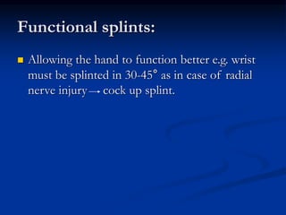 Hand splints | PPT