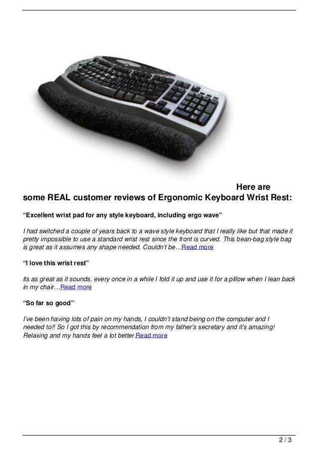 Handstands Beaded Ergonomic Keyboard Wrist Rest Review