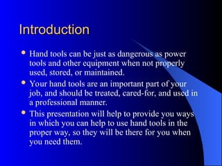 Hand_Tools_ The Basic Hand tools presentation | PPT