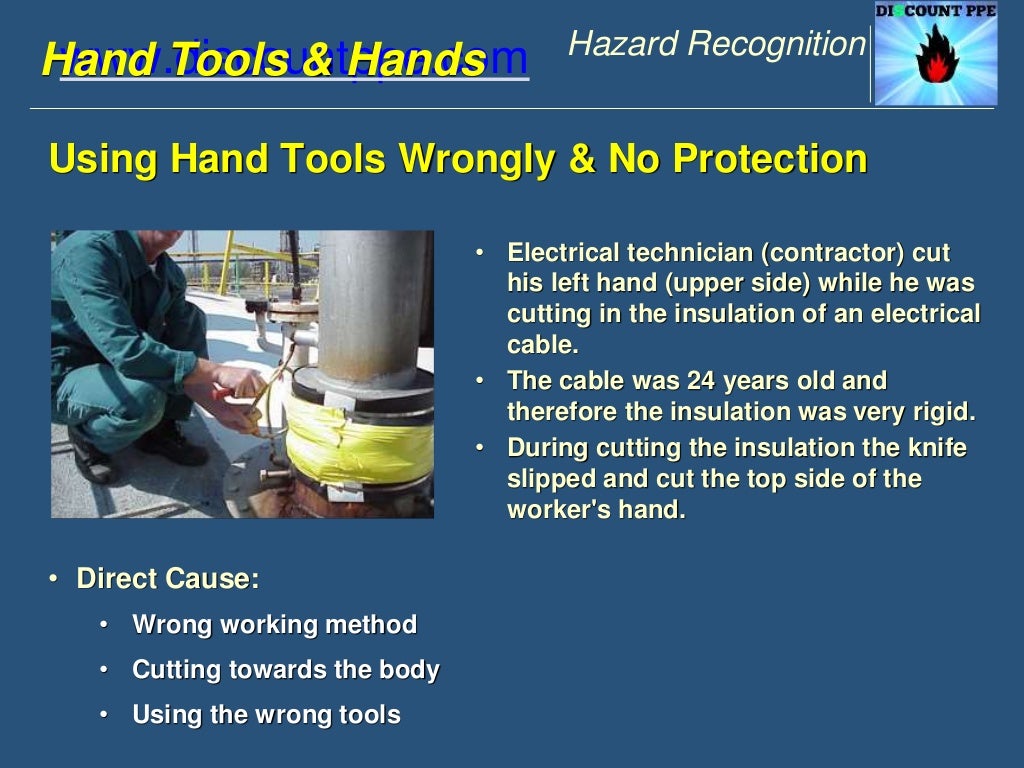 Hand tools and hand hazards ppt