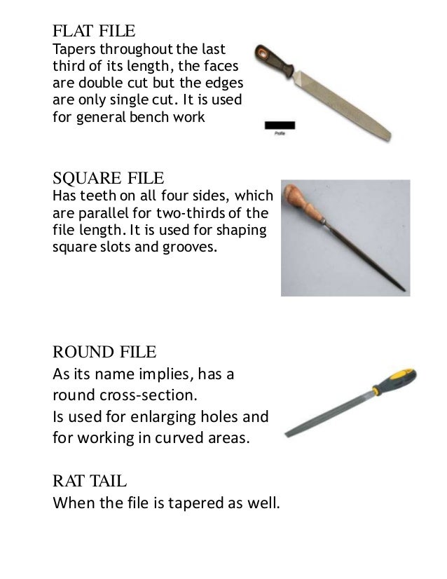 Hand tools and processes study guide