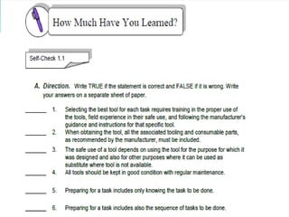 Hand tools in computer system servicing