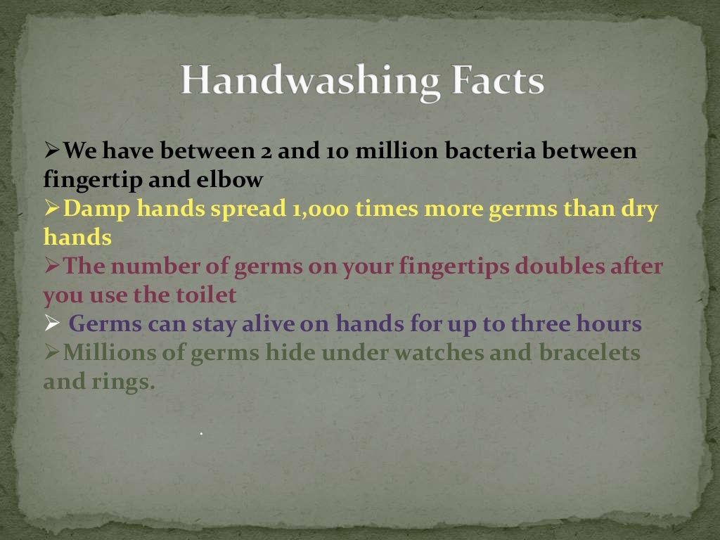 Hand washing