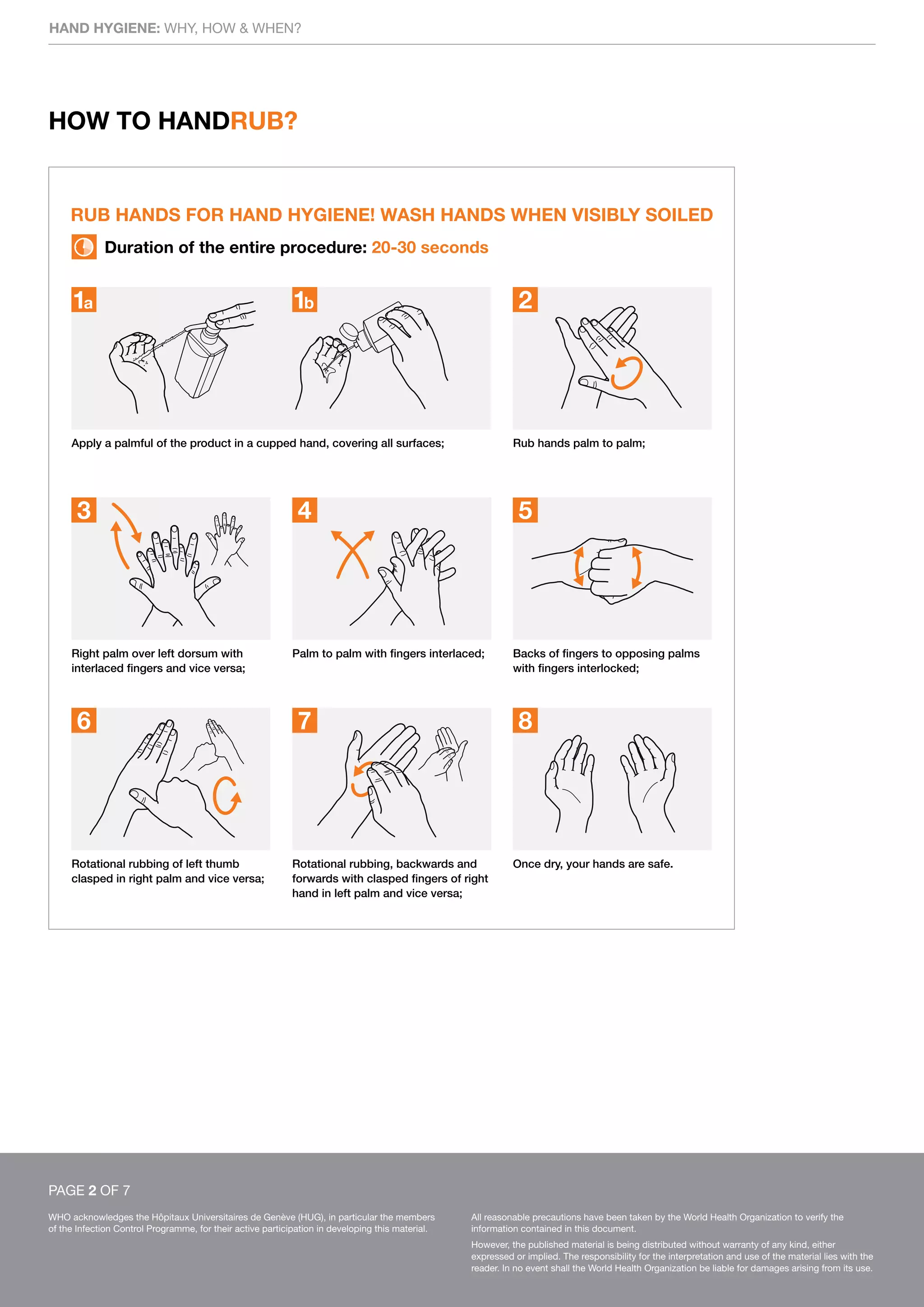 Hand Neutralisation Chart.pdf Hand washing | PDF
