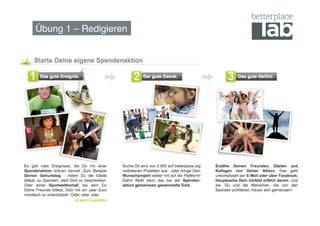 Übung 1 – Redigieren!



    Was kann man besser machen?!
 