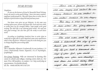 Hand Written Pdf Example Hand writing 1 | PDF