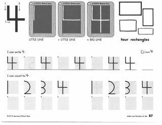 Letters and Numbers Penmanship Exercises | PDF