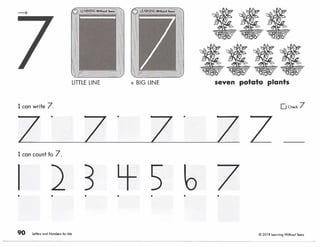 Letters and Numbers Penmanship Exercises | PDF
