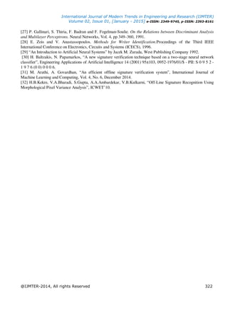 Handwritten Signature Verification using Artificial Neural Network | PDF