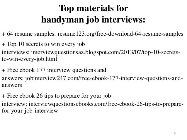 handyman resume sample pdf ebook free download