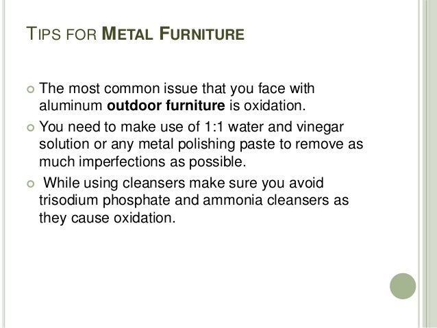 Handy Tips For Long Lasting Outdoor Furniture