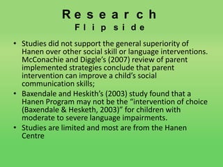 Hanen Method Pdf Hanen | PPTX