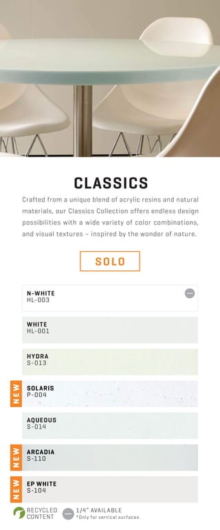 Hanex Solid Surface Brochure - 2018 | PDF