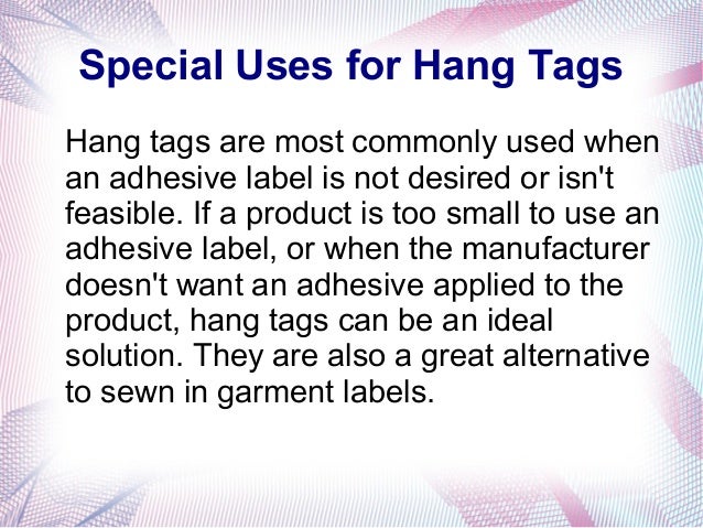 Hang tags-slideshow