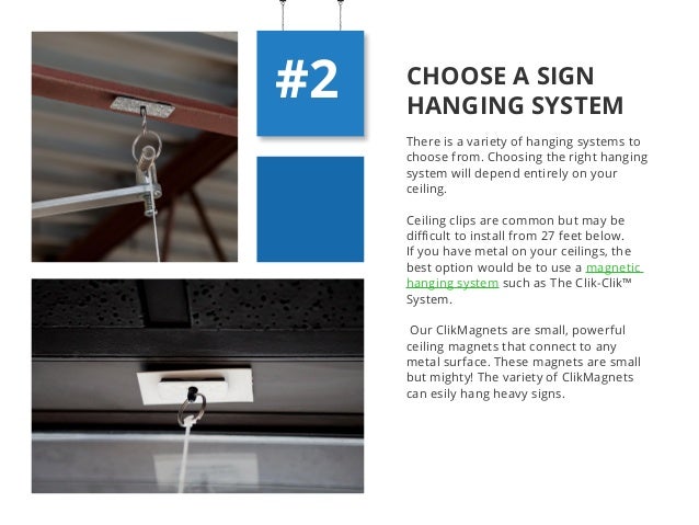 Hanging Signs On The Ceiling The Fastest And Easiest Way