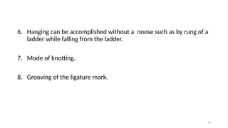 Hanging mechanism in forensic medicine-1 | PPTX