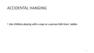 Hanging mechanism in forensic medicine-1 | PPTX