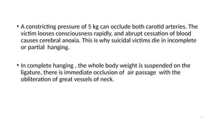 Hanging mechanism in forensic medicine-1 | PPTX
