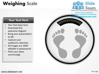 Hanging weighing scale measure powerpoint ppt slides. | PDF