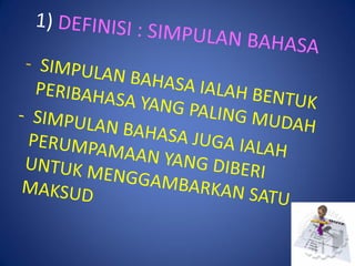 Aktiviti selepas UPSR Simpulan Bahasa Hang kasturi