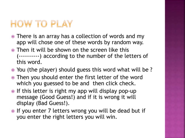 Hangman game | PPT