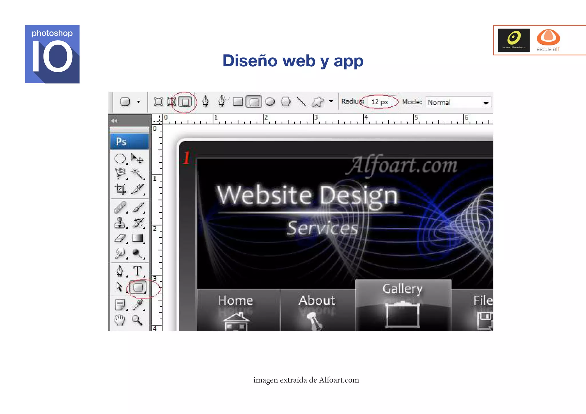 photoshop

Diseño web y app

imagen extraída de Alfoart.com

 