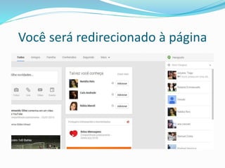 Você será redirecionado à página
 