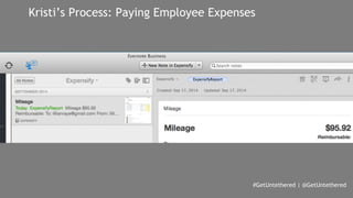 Kristi’s Process: Paying Employee Expenses 
#GetUntethered | @GetUntethered 
 