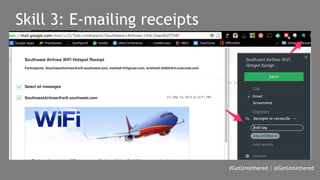 #GetUntethered | @GetUntethered 
Skill 3: E-mailing receipts 
 