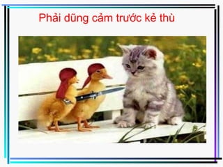Phải dũng cảm trước kẻ thù
 