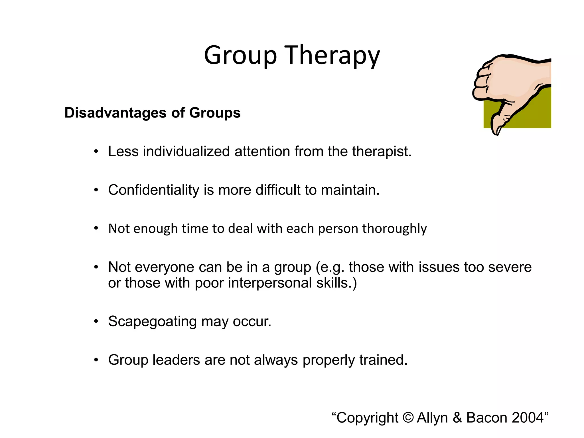 Hanipsych, hazards of group therapy | PPTX