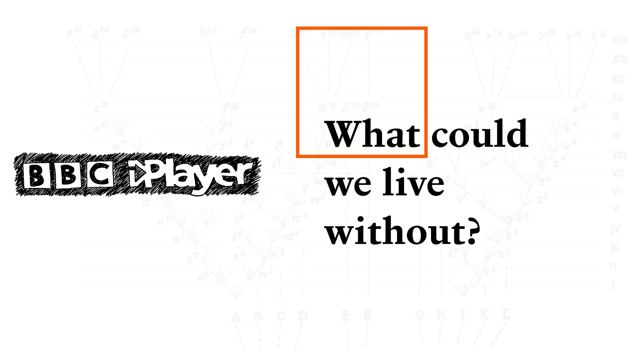 What could
we live
without?
 