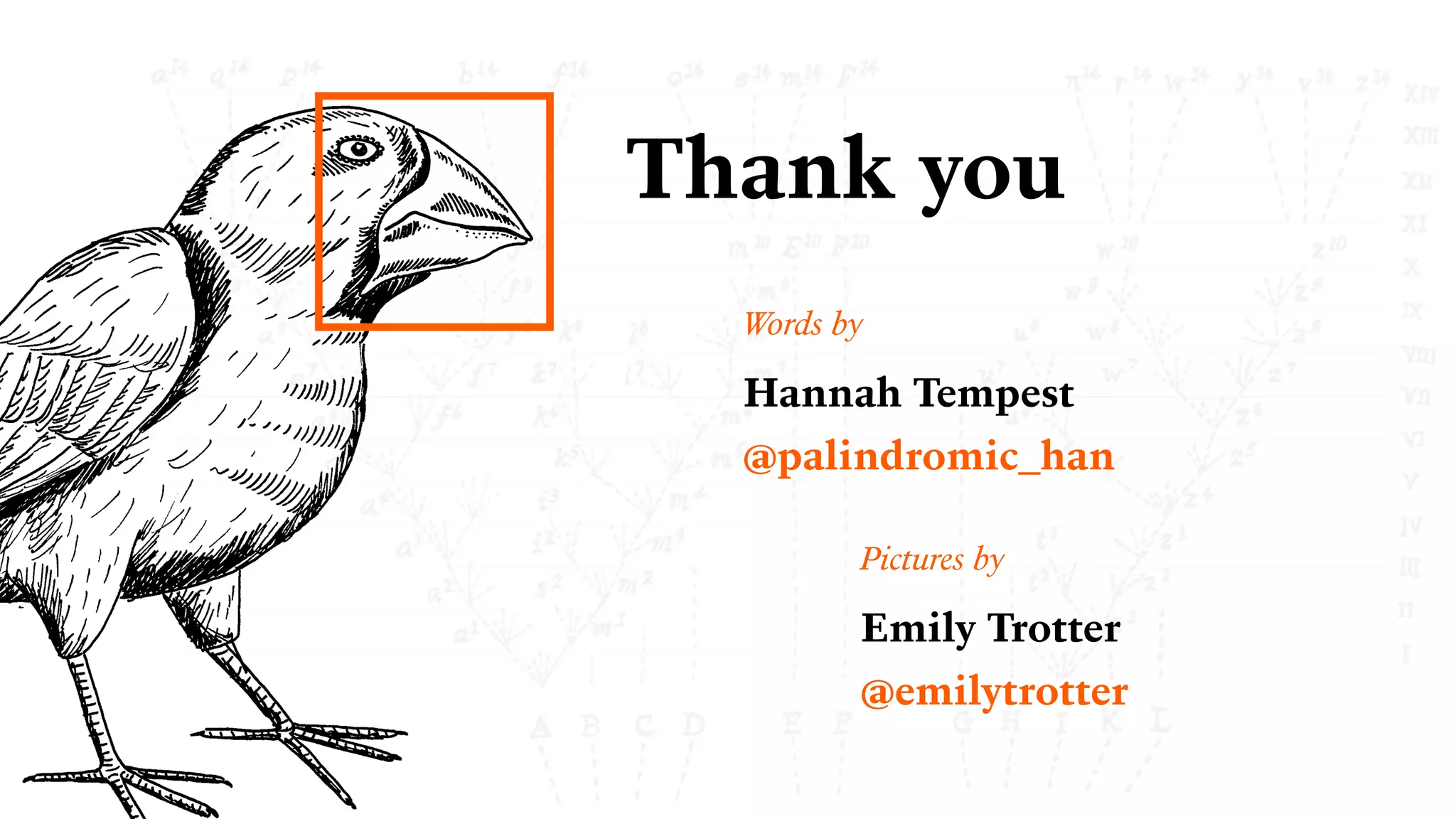 Words by
Thank you
Hannah Tempest 
@palindromic_han
Pictures by
Emily Trotter 
@emilytrotter
 