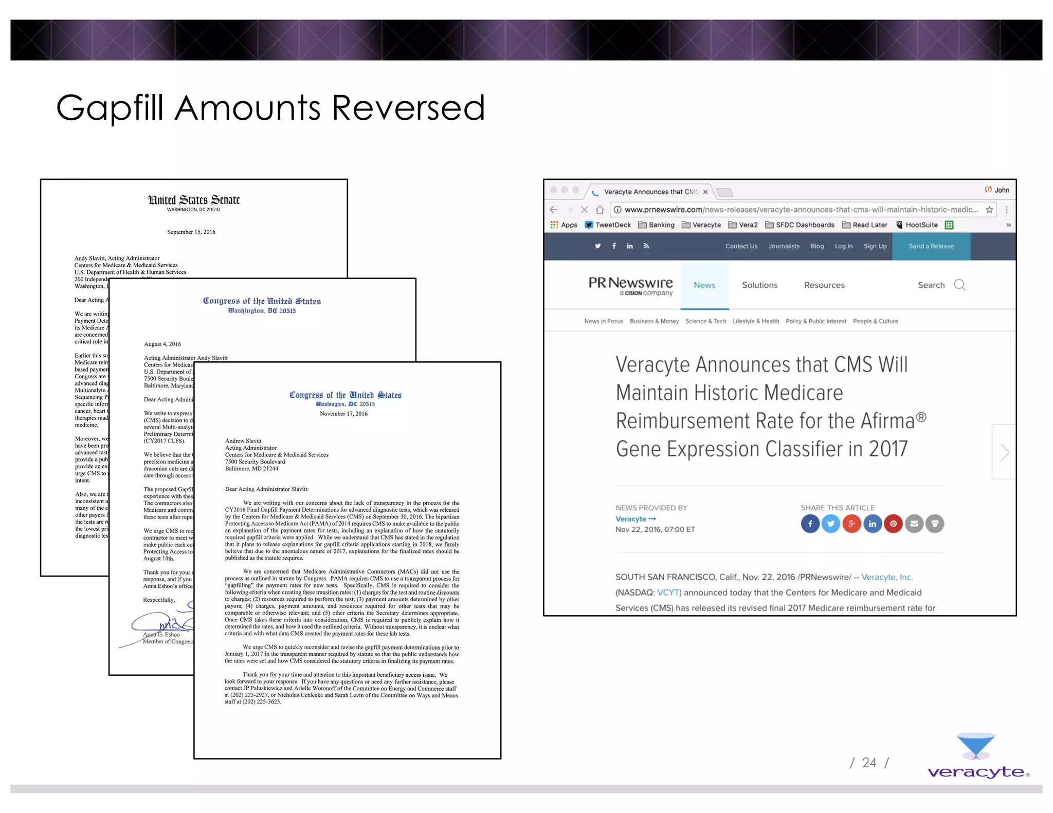 / 24 /
Gapfill Amounts Reversed
 