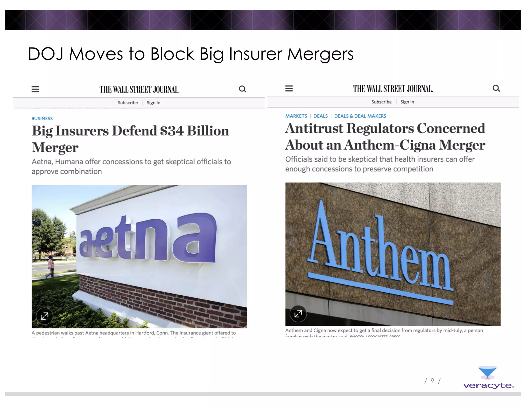 / 9 /
DOJ Moves to Block Big Insurer Mergers
 