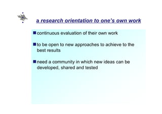 Research-based teacher education Slide 10