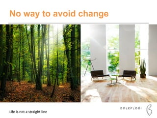 • Click to edit Master
text styles
– Second level
• Third level
– Fourth level
» Fifth level
• Click to edit Master
text styles
– Second level
• Third level
– Fourth level
» Fifth level
No way to avoid change
Life is not a straight line
 