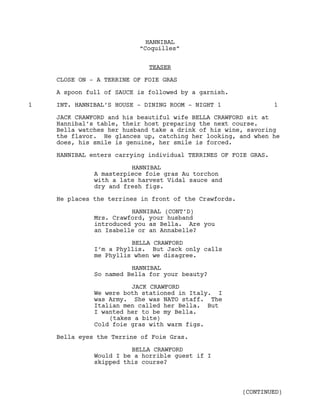 Hannibal episode 105 coquilles | PDF