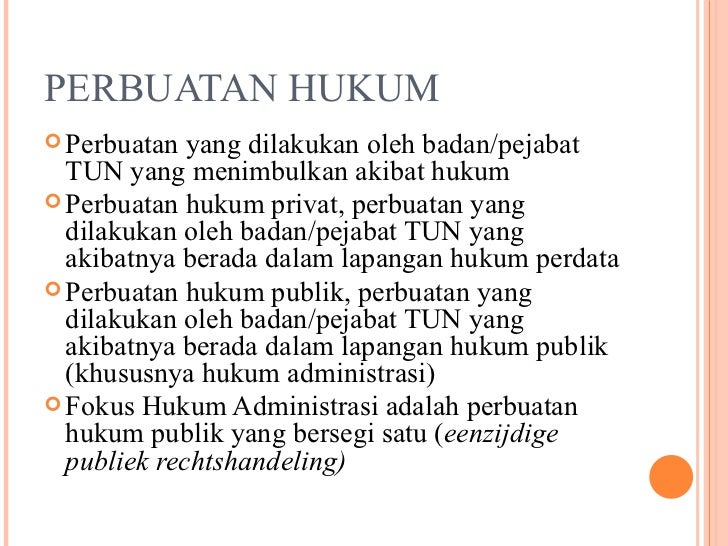 Contoh Tindakan Hukum Publik Pemerintah