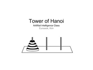 Tower of Hanoi
 Artifitial Intelligence Class
         Eunseok, Kim
 