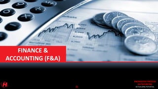 KNOWLEDGE PROCESS
OUTSOURCING
ACTUALIZING POTENTIAL
KNOWLEDGE PROCESS
OUTSOURCING
ACTUALIZING POTENTIAL
FINANCE &
ACCOUNTING (F&A)
11
 