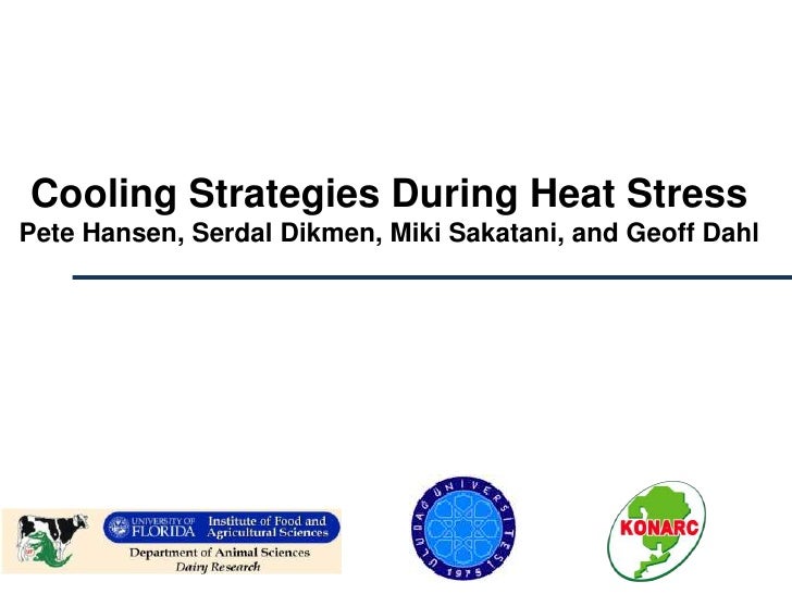 Cooling Strategies During Heat Stress Hansen
