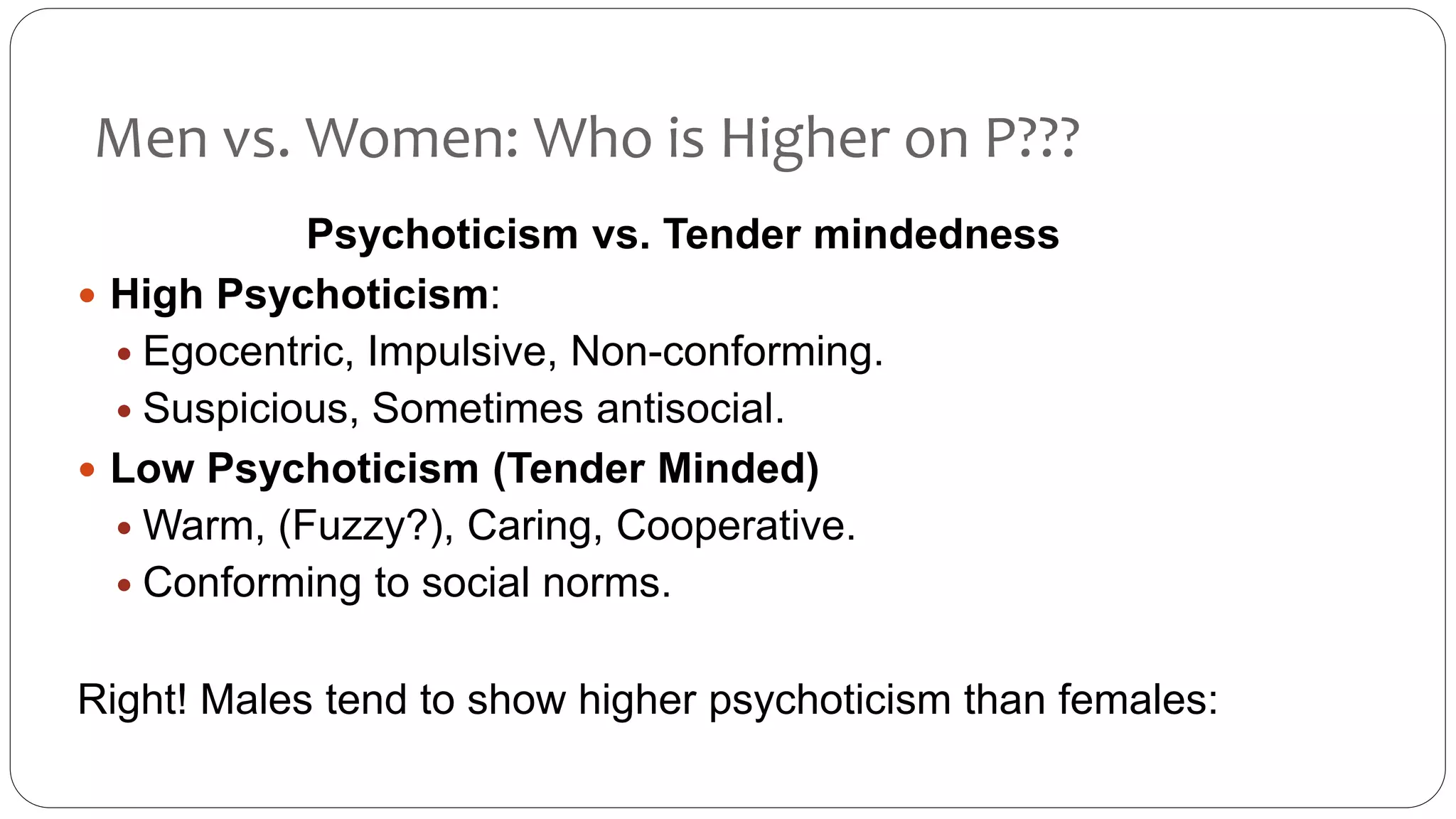 Hans Eysenck theory of Personality | PPTX