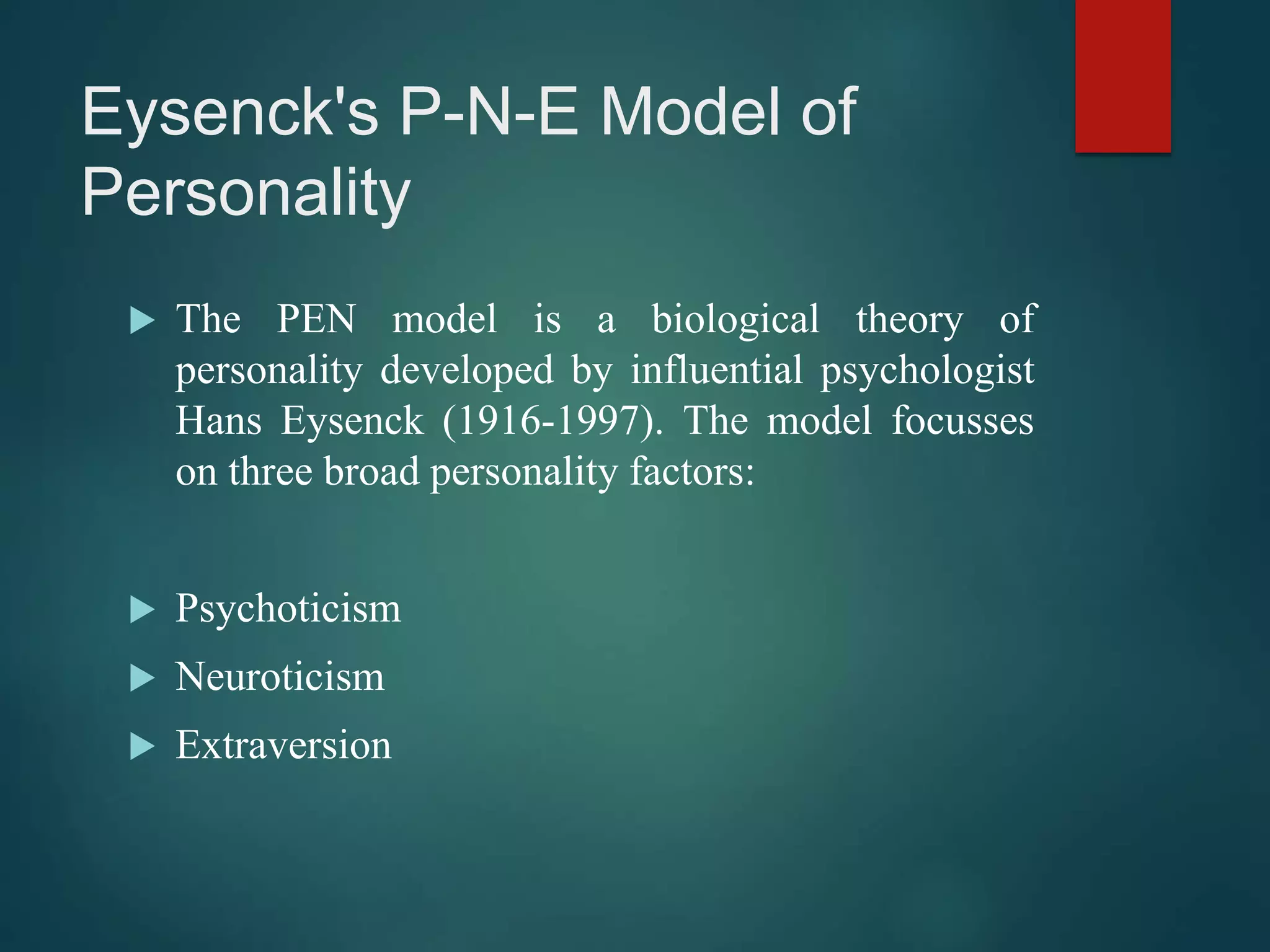 Hans eysenck | PPTX
