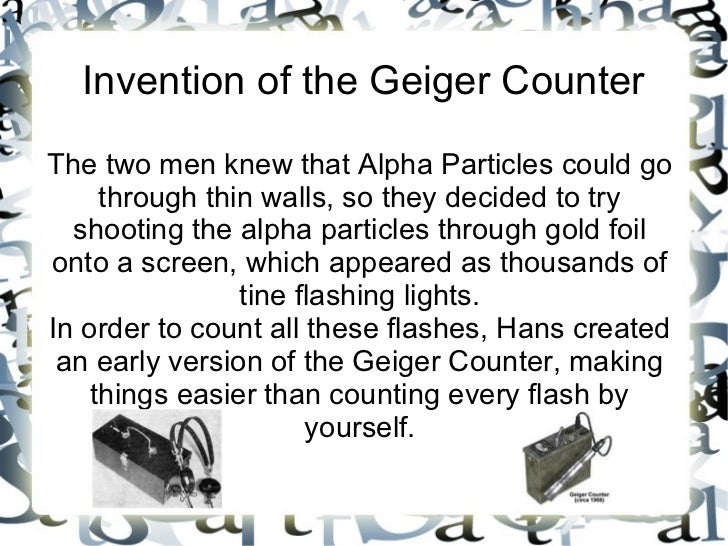 Hans geiger presentation