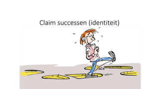 4. Branding & Bragging
Het is van belang activiteiten te stimuleren voor studenten die een gemeenschapsgevoel
en trots versterken. Hoe sterker de binding tijdens de studie, des te gemakkelijker het is
om hen als alumni te binden. Het is zinvol op zoek te gaan naar succesvolle alumni en hen
bij de instelling te betrekken.
Claim successen (identiteit)
 