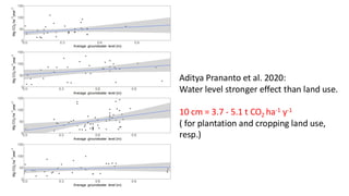 Greenhouse gas emissions and water management in peatland | PDF