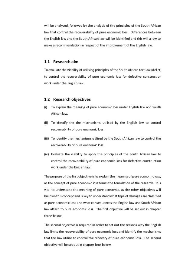 The Recoverability Of Pure Economic Loss In Tort For Defective Constr